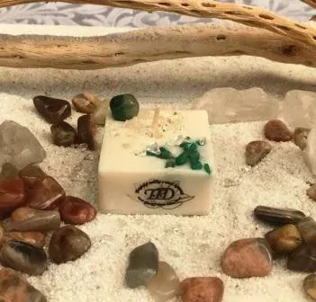 Magická svíčka s mocí kamenů S CHALCEDONEM 50g