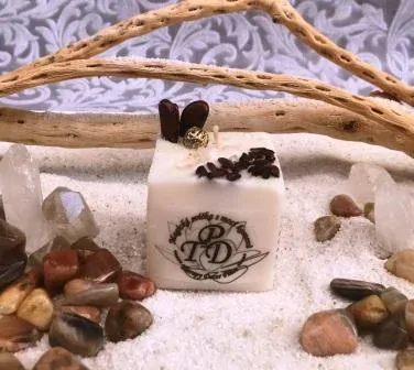 Magická svíčka s mocí kamenů S JASPISEM 140g