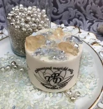 Diamantová svíčka se stříbrem 490g