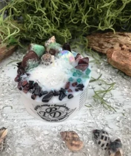 Magická svíčka s kouzlem vody MOŘSKÁ ČARODĚJNICE 150g 