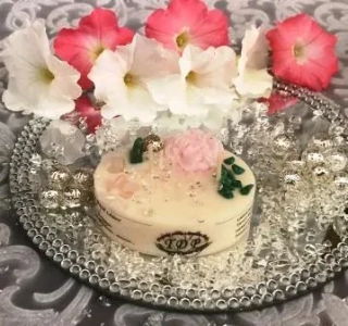 CHALCEDONOVÁ svíčka s magií lásky 80g
