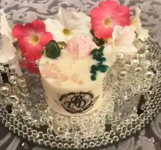 CHALCEDONOVÁ svíčka s magií lásky 135g