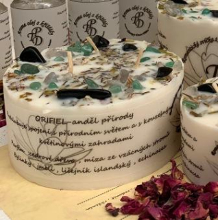 Sváteční magická svíčka ORIFIEL 315g
