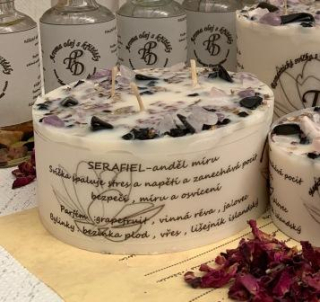 Sváteční magická svíčka SERAFIEL 315g