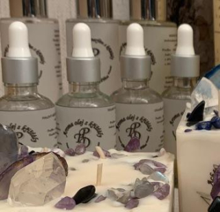 Přírodní aroma olej s křišťály a léčivými minerály SIRONA