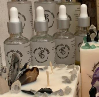 Přírodní aroma olej s křišťály a léčivými minerály ELEOS