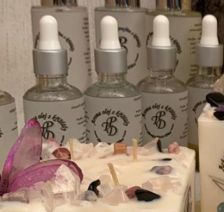 Přírodní aroma olej s křišťály a léčivými minerály ACHELOIS