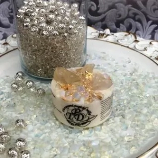 Diamantová svíčka se zlatem  130g